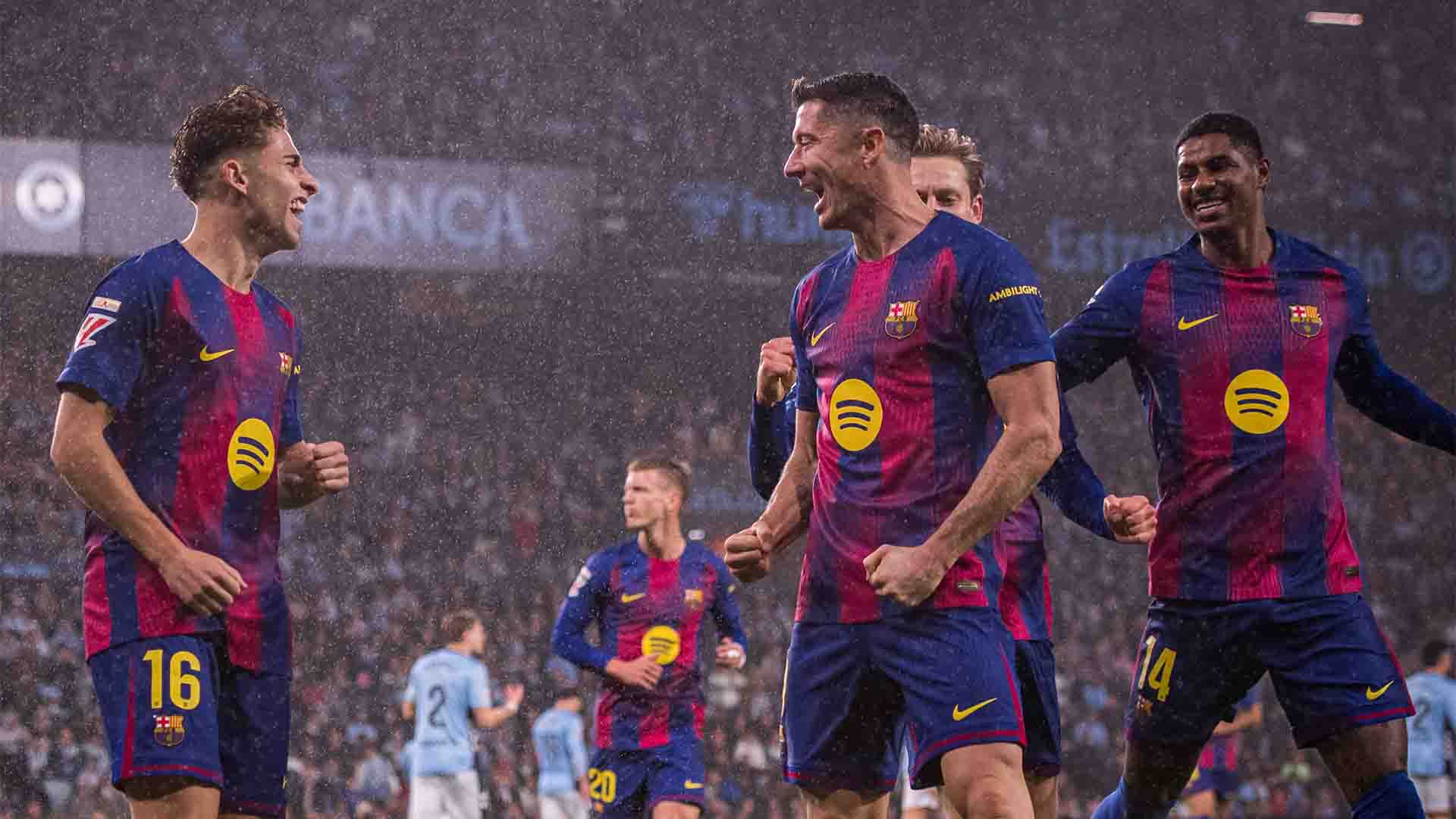Hat-trick Lewandowski Bawa Barcelona Hajar Celta Vigo 4-2