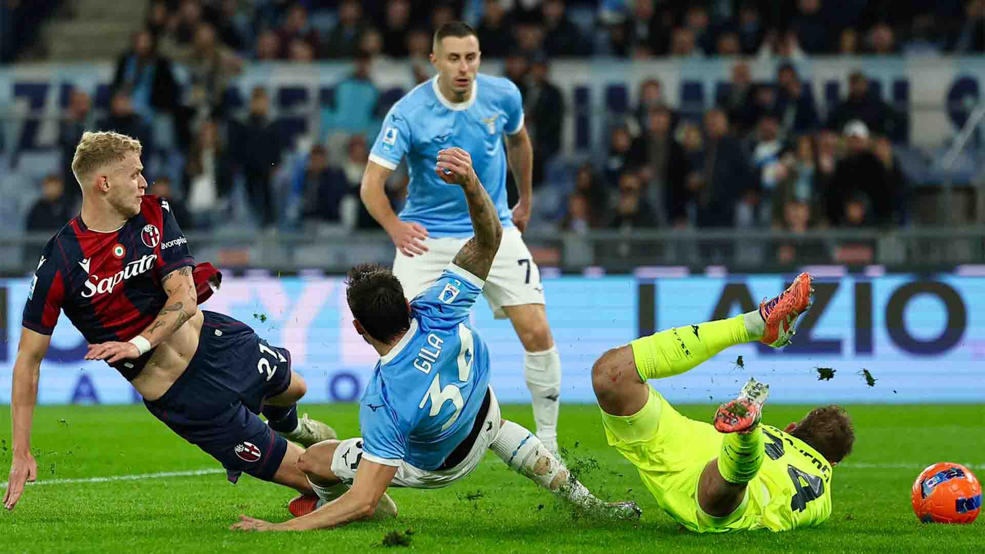 Gila Kartu Merah, Lazio dan Bologna Berbagi Angka usai Imbang 1-1