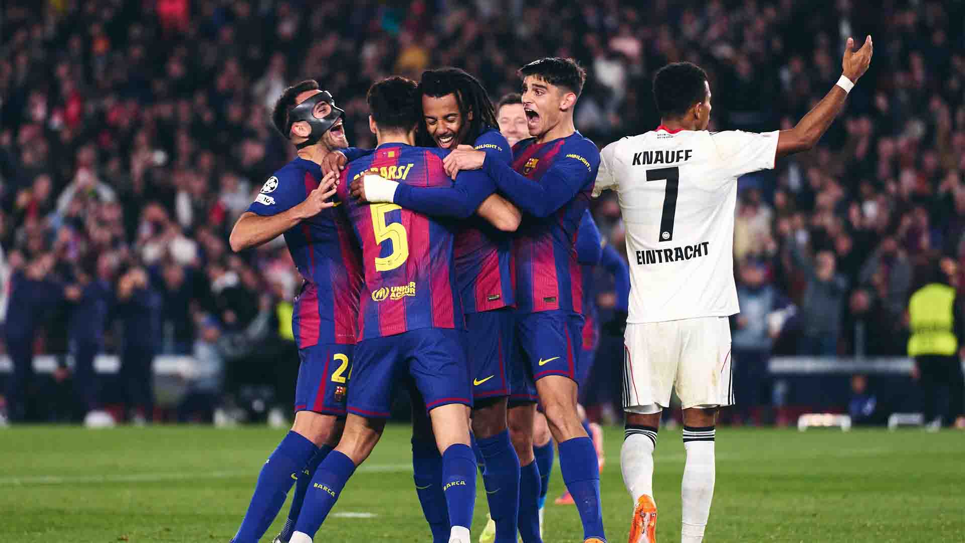 Sempat Tertinggal Lawan Eintracht, Dua Gol Koundé Bawa Barcelona Menang 2-1