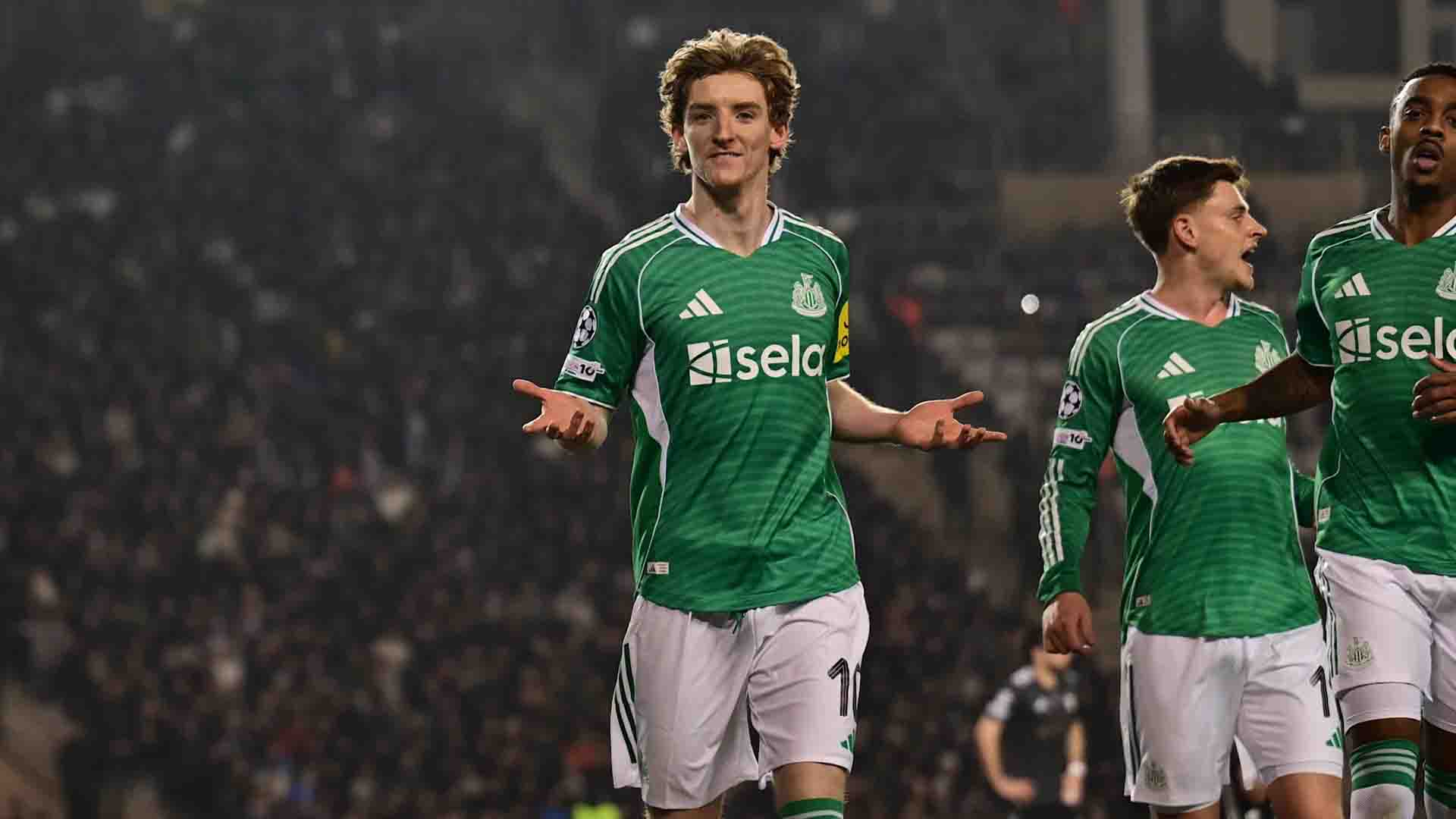 Anthony Gordon Cetak 4 Gol Saat Newcastle Hancurkan Qarabag 6-1