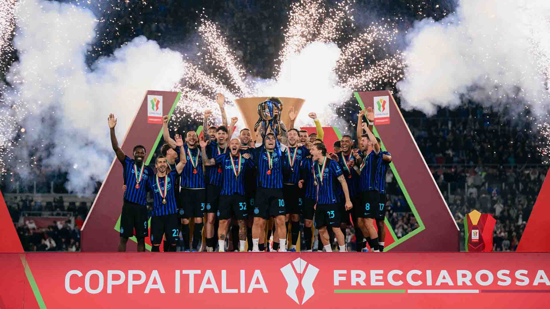 Inter Milan Juara Coppa Italia usai Taklukkan Lazio, Segel Dua Gelar Musim Ini