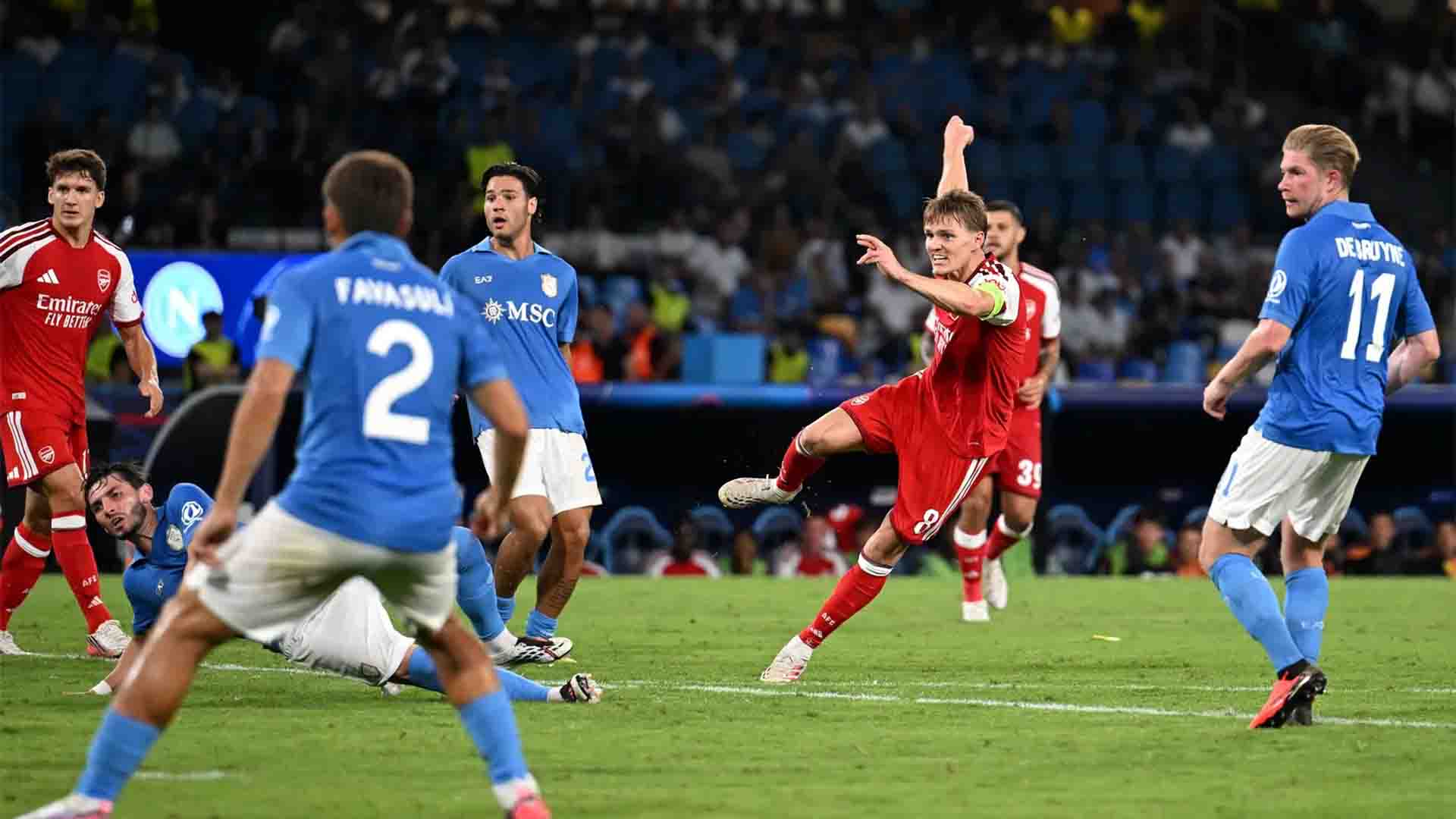 Napoli 0-1 Arsenal: Ødegaard Antar The Gunners Raih Kemenangan di Maradona