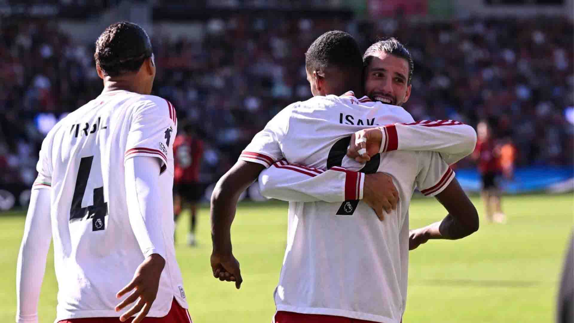 Bournemouth 0-1 Liverpool: Gol Tunggal Isak Beri Iraola Reuni Manis di Vitality