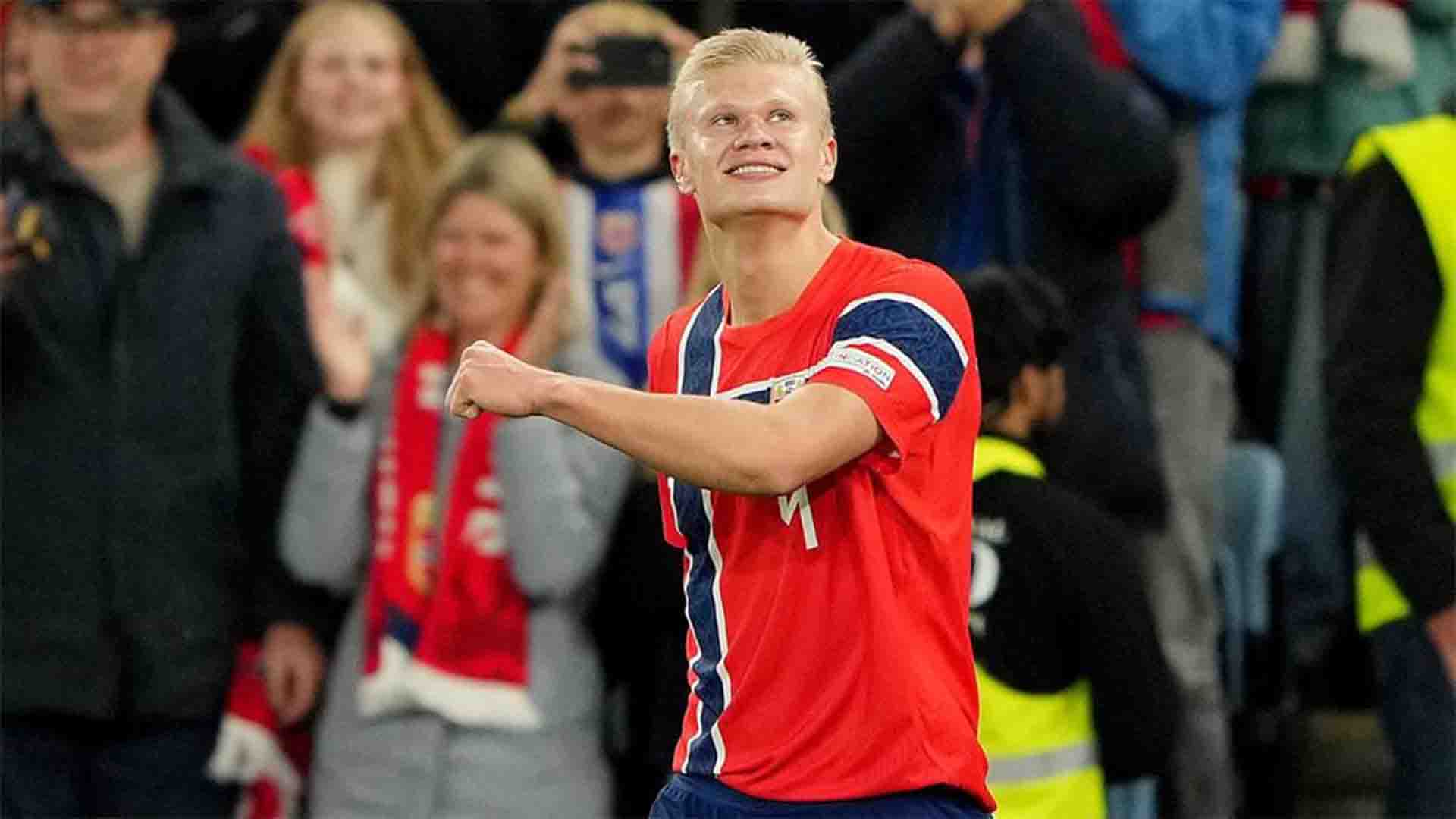 Brace Haaland Bawa Norwegia Raih Kemenangan 3-2 atas Denmark